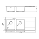 Chậu rửa chén Inox Malloca MS 7818